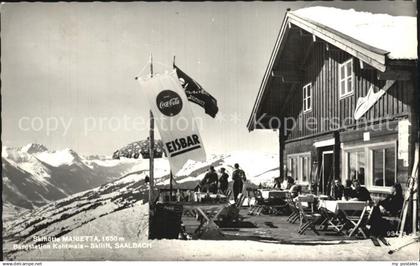 72432950 Saalbach-Hinterglemm Skihuette Marietta Bergstation Kohlmais Alpenpanor