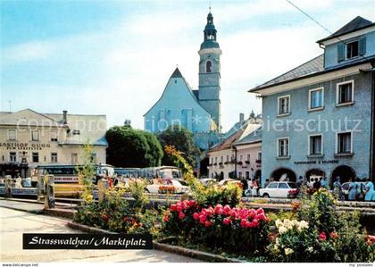 73133042 Strasswalchen Marktplatz Kirche