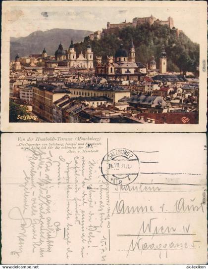 Ansichtskarte Salzburg Blick auf die Stadt 1931