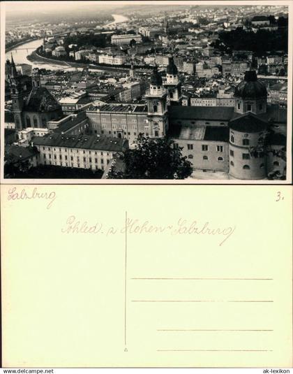 Ansichtskarte Salzburg Blick über die Stadt 1930