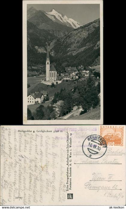 Heiligenblut am Großglockner Kirche Heiligenblut   Alpen Großglockner 1930