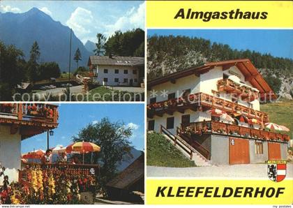 72067201 Strobl Almgasthaus Kleefelderhof Terrasse