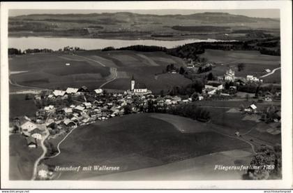 Photo CPA Henndorf am Wallersee in Salzburg, Fliegeraufnahme