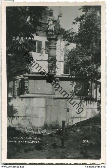 Saalfelden - Florianbrunnen - Foto-Ansichtskarte - Verlag Adolf Wirthmiller Saalfelden 1941