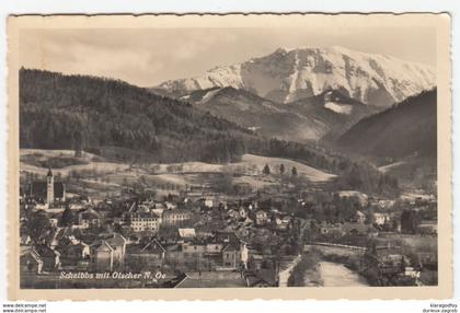 Scheibbs mit Otscher old postcard travelled 1952 b170810