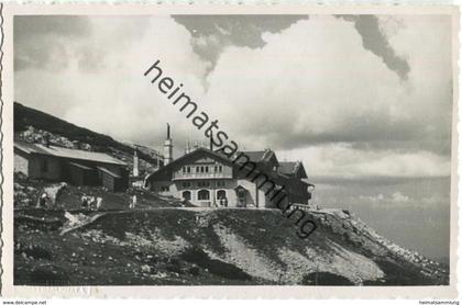 Eisenbahnhotel Hochschneeberg 1948 - Foto-AK