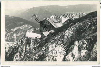 Hotel Hochschneeberg - Foto-Ansichtskarte - Verlag Heinrich Schuhmann Wien