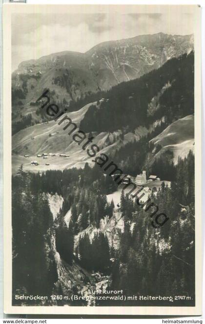 Schröcken mit Heiterberg - Foto-Ansichtskarte - Verlag Emil Hartmann Mannheim