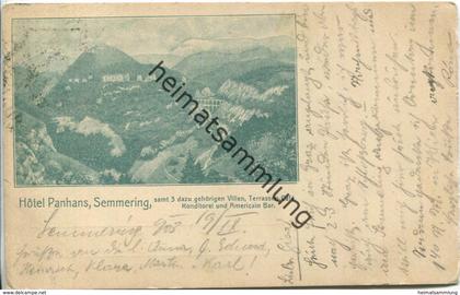 Semmering - Hotel Panhans gel. 1901