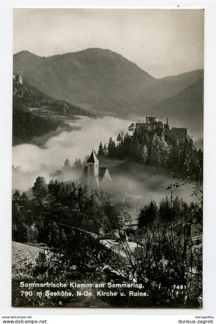 Sommerfrische Klamm am Semmering travelled 1954 b171025