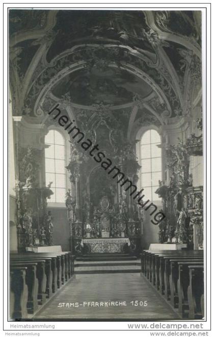 Stams - Pfarrkirche - Foto-AK 1922