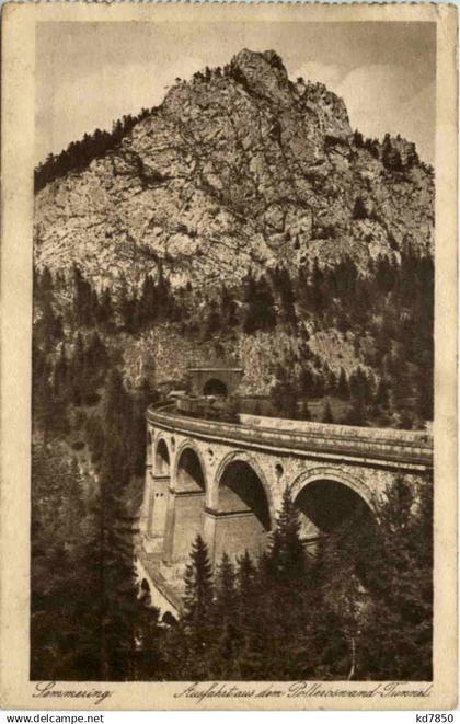 Semmering, Ausfahrt aus dem Polleroswand-Tunnel