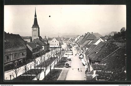 AK Voitsberg, Strassenpartie mit Kirche