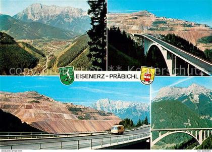 73312278 Erzberg Steiermark Eisenerz Praebichl Nordrampe Kremplgrabenbruecke