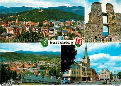 73339524 Voitsberg Steiermark Burgruine Obervoitsberg Burgtaverne Stadtpanorama