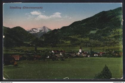 AK Scheifling /Obersteiermark, Teilansicht mit Bergen