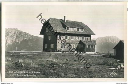 Gröbming - Michaelerberghaus mit Kamm und Grimming - Foto-Ansichtskarte - Verlag Alfred Gründler Salzburg