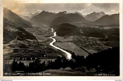 Blick von Mösern bei Seefeld auf Telfs und Inntal