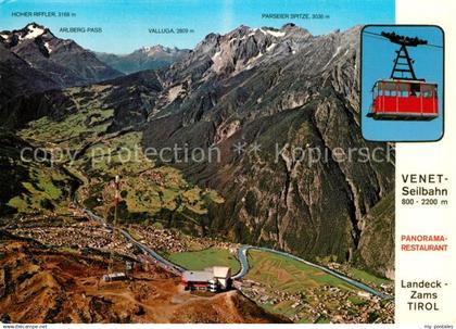 73027915 Landeck Tirol Panorama-Restaurant Venetseilbahn  Landeck Tirol