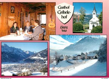 73209473 Lienz Tirol Gasthof Gribelehof Kapelle Winterpanorama Alpen Lienz Tirol