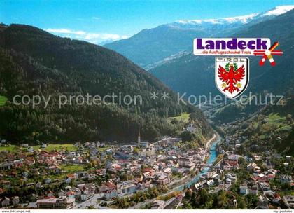 72641355 Landeck Tirol Panorama Oberes Inntal Alpen Fliegeraufnahme Landeck