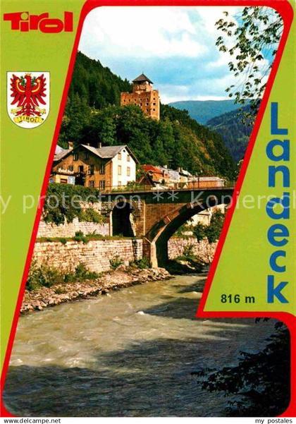 72856295 Landeck Tirol Bruecke Schloss  Landeck