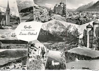 73324940 Lienz Tirol Teilansichten Kirche Schloss Alpenpanorama Lienz Tirol