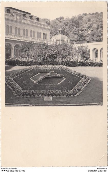 Baden bei Wien Garden Flower Clock old postcard unused b170320