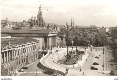 POSTAL      WIEN (VIENA)  -AUSTRIA  - PARLAMENT MIT RATHAUS