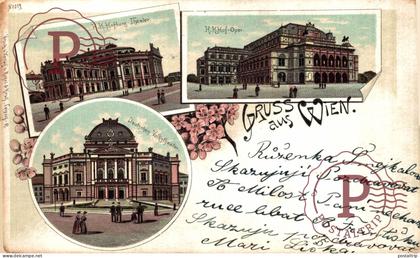 Autriche - Wien Vienne -  gruss aus  1898