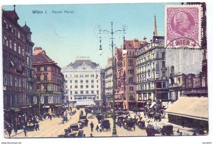 PC - AK - Wien Wenen Vienna - Neuer Markt - 1912