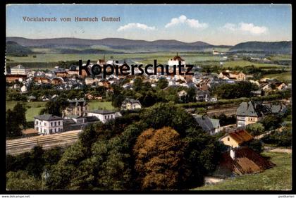 ALTE POSTKARTE VÖCKLABRUCK VOM HAMISCH GATTERL Total Eisenbahn Bahnhof station gare railway Austria Ansichtskarte AK cpa