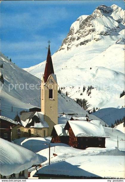 72444118 Warth Vorarlberg Widderstein und Kirche  Warth Vorarlberg