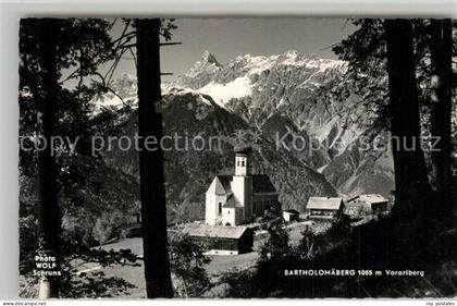 73365089 Vorarlberg Bartholomaeberg Kirche Vorarlberg