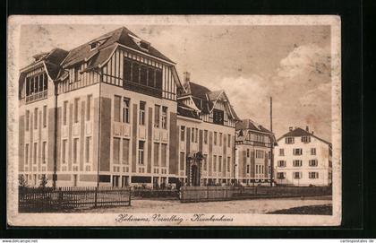 AK Hohenems, Strassenfront des Elisabeth-Krankenhauses