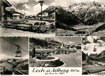 73069954 Lech Vorarlberg Teilansicht Panorama Seilbahn Brunnen Lech Vorarlberg