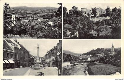 Österreich - Wolfsberg (K) Mehrfachansicht - Kirche - Schloss - Brunnen - Fluss