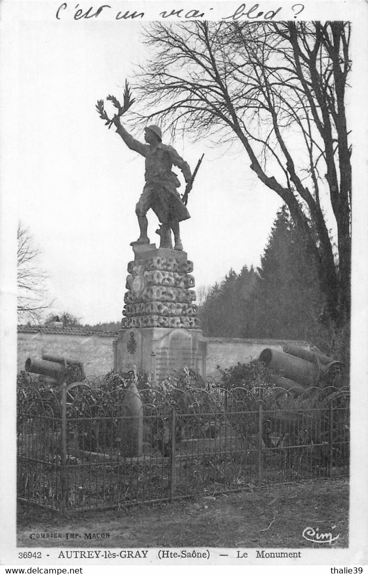 Autrey lès Gray monument aux morts