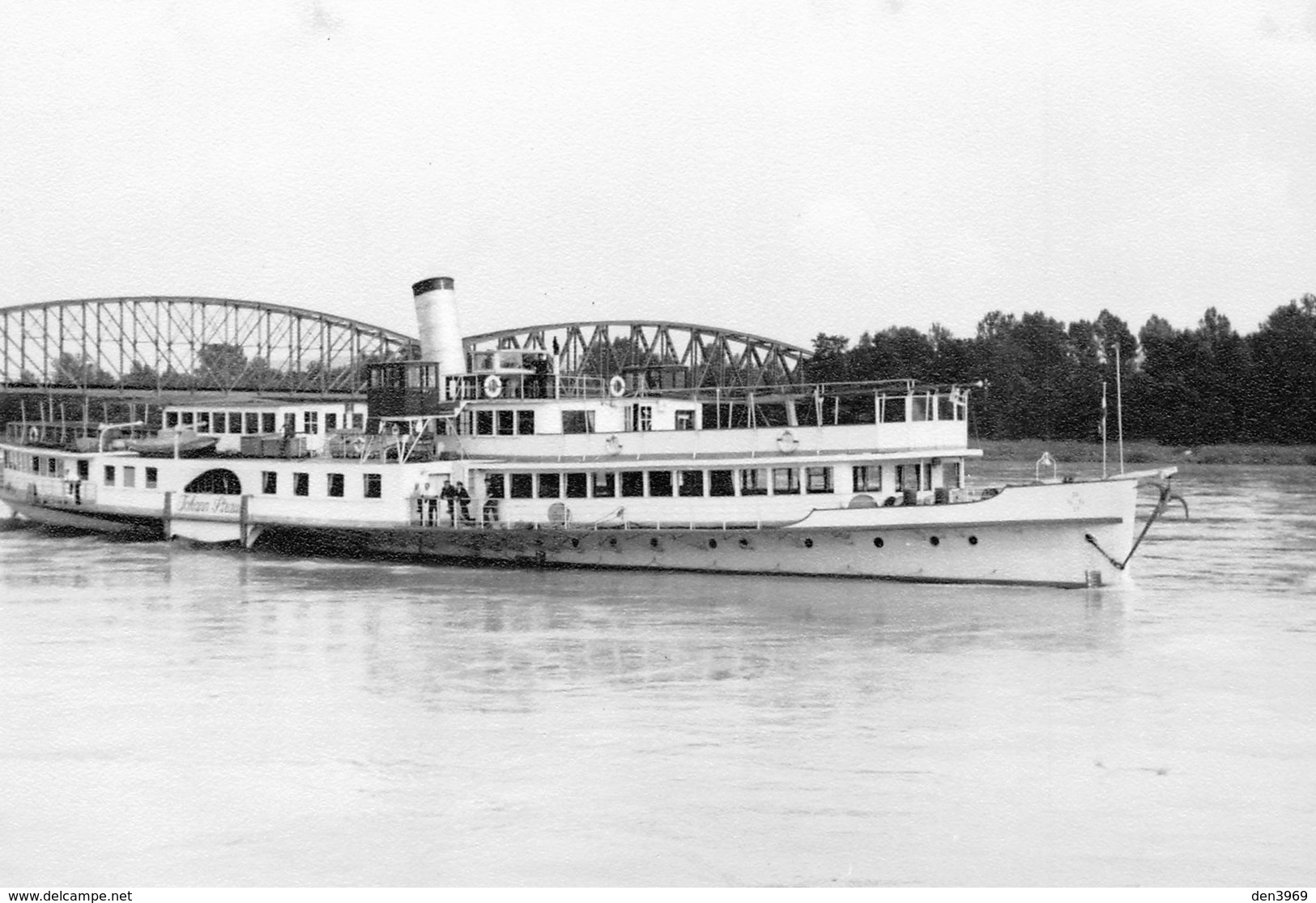 Autriche - Basse-Autriche - DÜRNSTEIN - Bateau sur le Danube - Pont