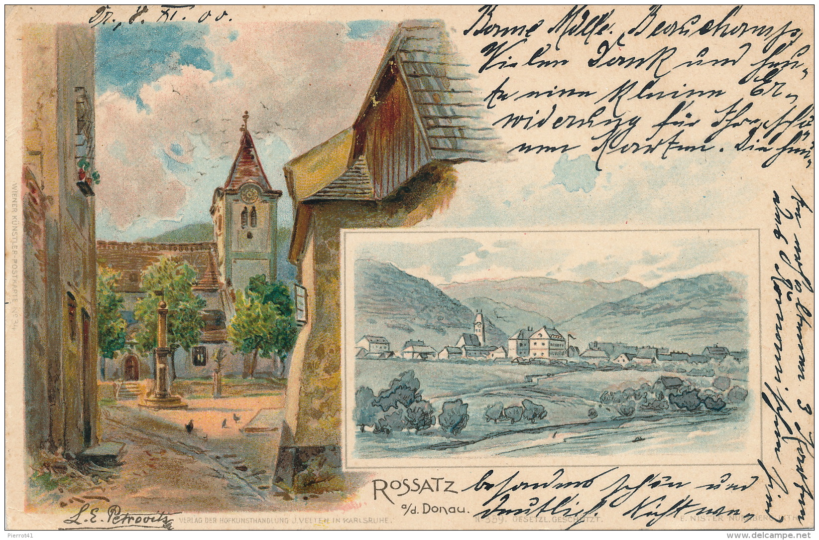 AUTRICHE - ROSSATZ a.d. Donau  (1900)