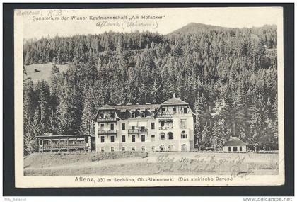 CPA Autriche - Photo carte - Foto kaart - AFLENZ - Sanatorium der Wiener Kaufmannschaft "Am Hofacker"   //