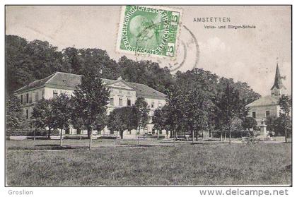 AMSTETTEN 09 32457 VOLKS UND BURGER SCHULE 1912