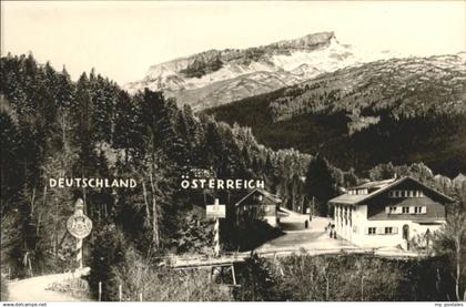 70873849 Kleinwalsertal Kleinwalsertal Grenzgasthof Walserschanz Grenze *