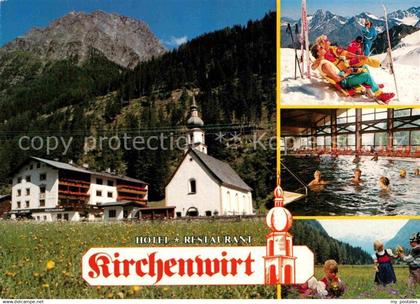 72872459 Feichten Kaunertal Hotel Restaurant Kirchenwirt Hallenbad Sonnenbad Ski