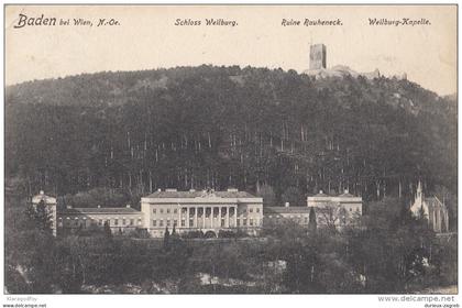 Baden bei Wien old postcard travelled 1911 to Lemberg (Lwow) bb151105