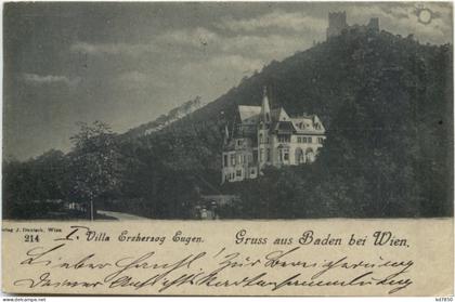 Gruss aus Baden bei Wien - Villa Erzherzog Eugen