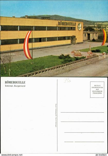 Burgenland (Österreich) Edelstal, Burgenland RÖMERQUELLE Fabrik-Ansicht 1975