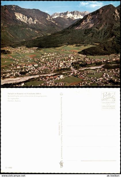 Ansichtskarte Ferlach Panorama Rosental mit Koschutta 2095 m. 1980