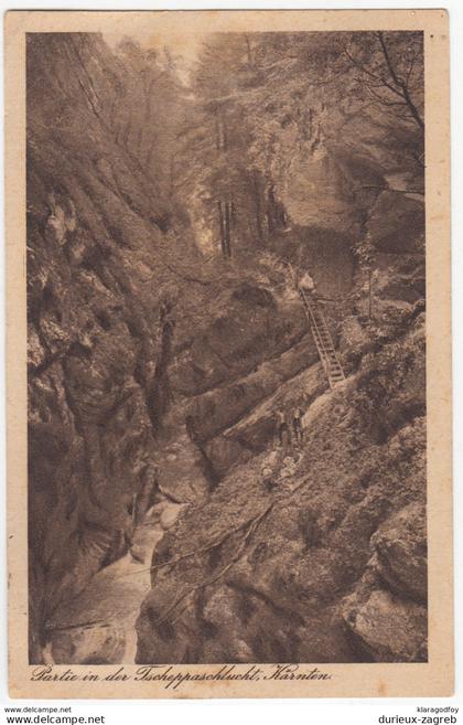 Ferlach, Tscheppaschlucht vintage postcard travelled 1925 Ferlach Pmk b170310