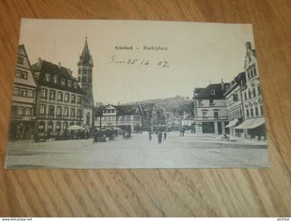 alte AK - Gmünd , 1907 , alte Ansichtskarte , Postkarte !!!